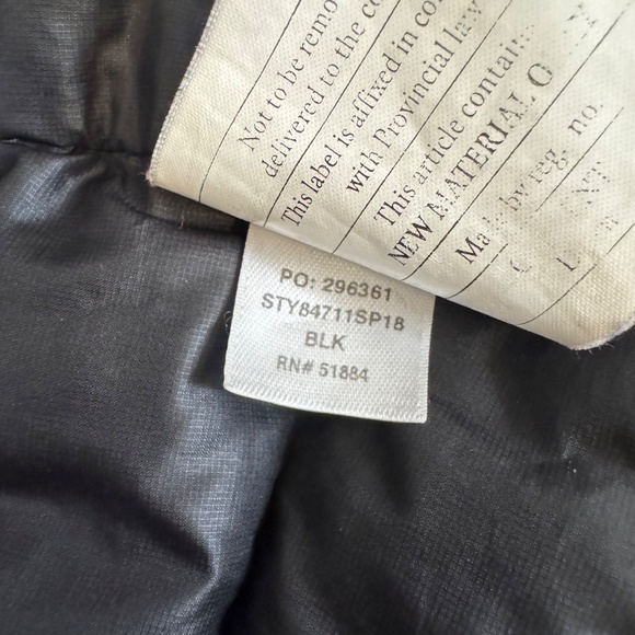 MINOR FLAWS PATAGONIA DOWN SWEATER HOODY STY84711 BLACK WOMENS XS - Picture 10 of 10